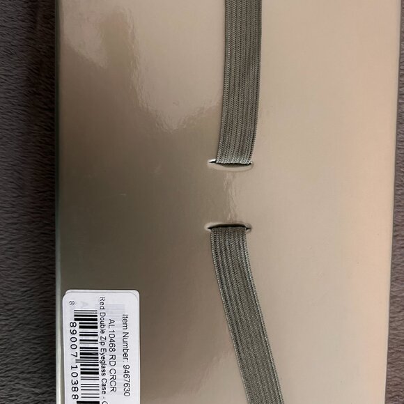 Levenger Double Zip Eyeglass Case  - Red NIB - Picture 9 of 9